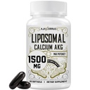 Liposomale Calcium AKG Supplement 1500 MG (Alpha-Ketoglutarinezuur), Hoge Absorptie, Effectiever dan AAKG, Ca AKG voor levensduur, Leeftijdsverdediging, Cellulaire Energie, Metabole Functie, 60 Softgels