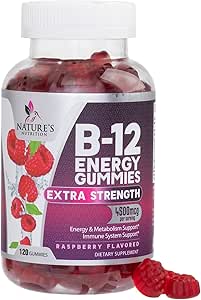 B-12 Vitamine energie Gummies 4500mcg - Extra sterkte B12 Gummy kauwtabletten voor energie Metabolisme en immuunondersteuning - Dieetsupplement voor vrouwen, mannen, & kinderen - Niet-GMO, Veganistisch, Berry Flavor - 120 Tel.