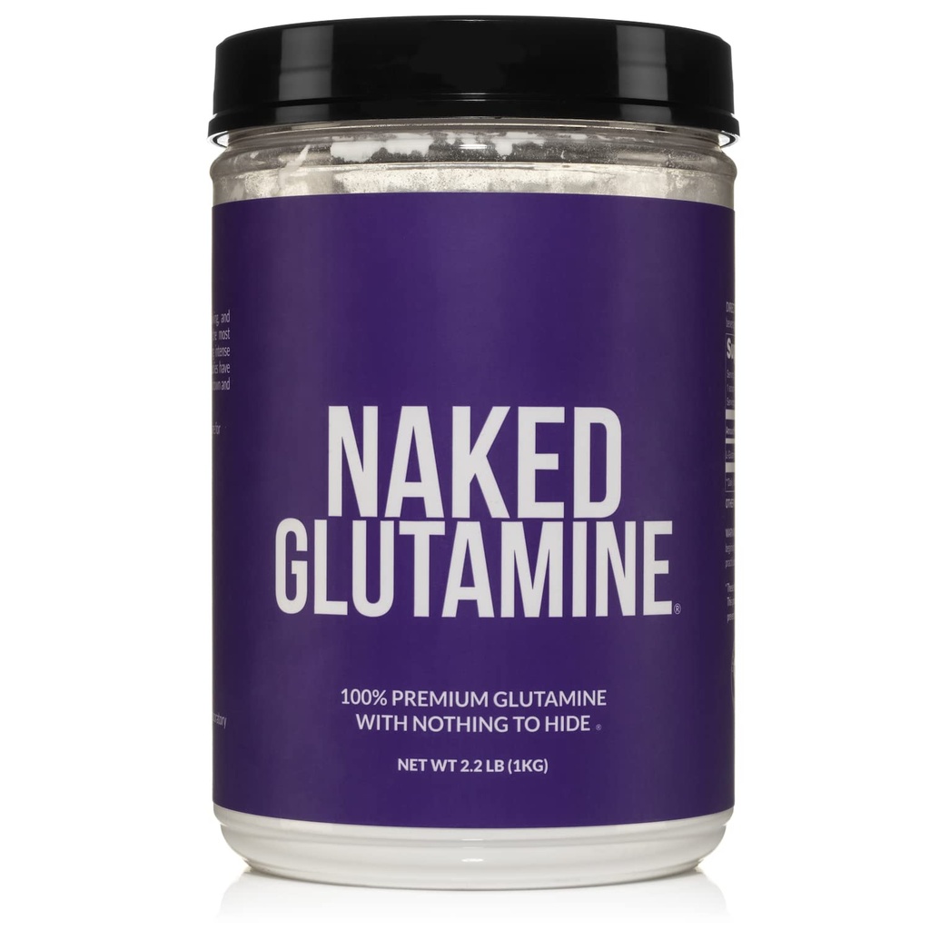 Pure L-Glutamine Made in The USA - 200 Servings - 1.000g, 2.2lb Bulk, Vegan, Non-GMO, Gluten en Sojavrij. Minimaliseer Spierverdeling en Verbeter eiwitsynthese. Geen additieven