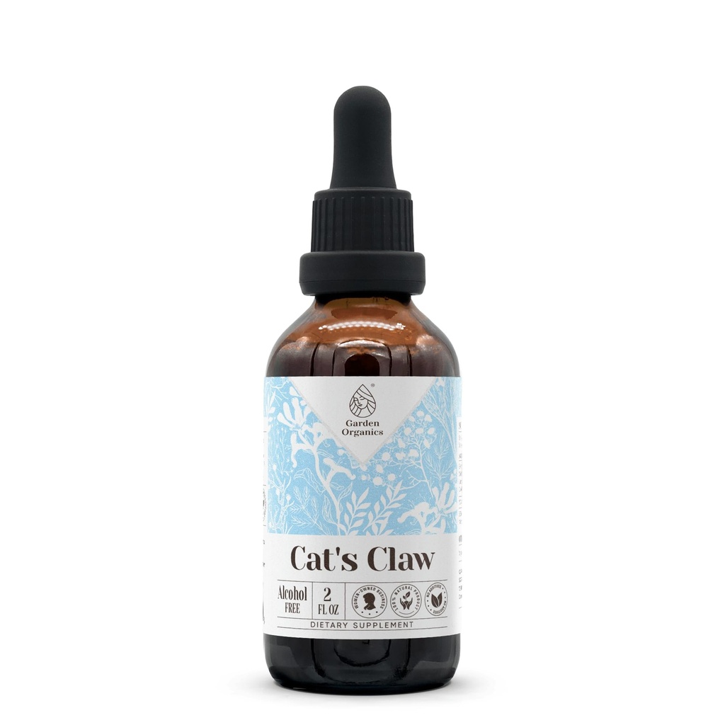 Cat's Claw Alcohol-Free Natural Tincture Extract, Immune System Booster, Liquid Drops Made from 100% Wildcrafted Cat's Claw (Uncaria tomentosa) Dried Inner Bark (2 fl oz)