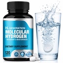 H2Molecular Hydrogen Tablets for Drinking Water, 120 Tablets Energy Support | Hydrogen Water Tablets with Magnesium, Cognitive Function, Rapid Dissolve & Non-GMO, Vegan