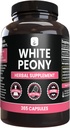 PURE ORIGINEEL INGREDIËNTEN Witte Peony (365 capsules) Geen Magnesium of rijstvullers, altijd zuiver, lab geverifieerd