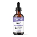 Vimergy Organic Zink Supplements for Women & Men (7.5mg Liquid Zink Per Serving) Fast-Absorbing Immune Support, Promoot gezonde botten & Skin, USDA Certified Organic, Vegan, Tot 27 Servings (55 ml)