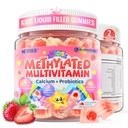Vitamins for Kids 4+, Methylated Multivitamin Gummies w/Calcium, Probiotics | Methylfolate, Methyl B12, B6, Vitamin A, D3 K2, C, E, Zinc, Magnesium for Immunity, Bone, Growth, Energy, Sugar Free, 120 Cts