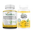 Vegan Vitality Immunity Booster Bundle 6 Maanden - Vegan Multivitamines en Vegan Omega 3 Algenolie. Hoge sterkte Plant Formula voor Immuniteit, Energie Algemene Gezondheid voor Veganisten en Vegetariërs