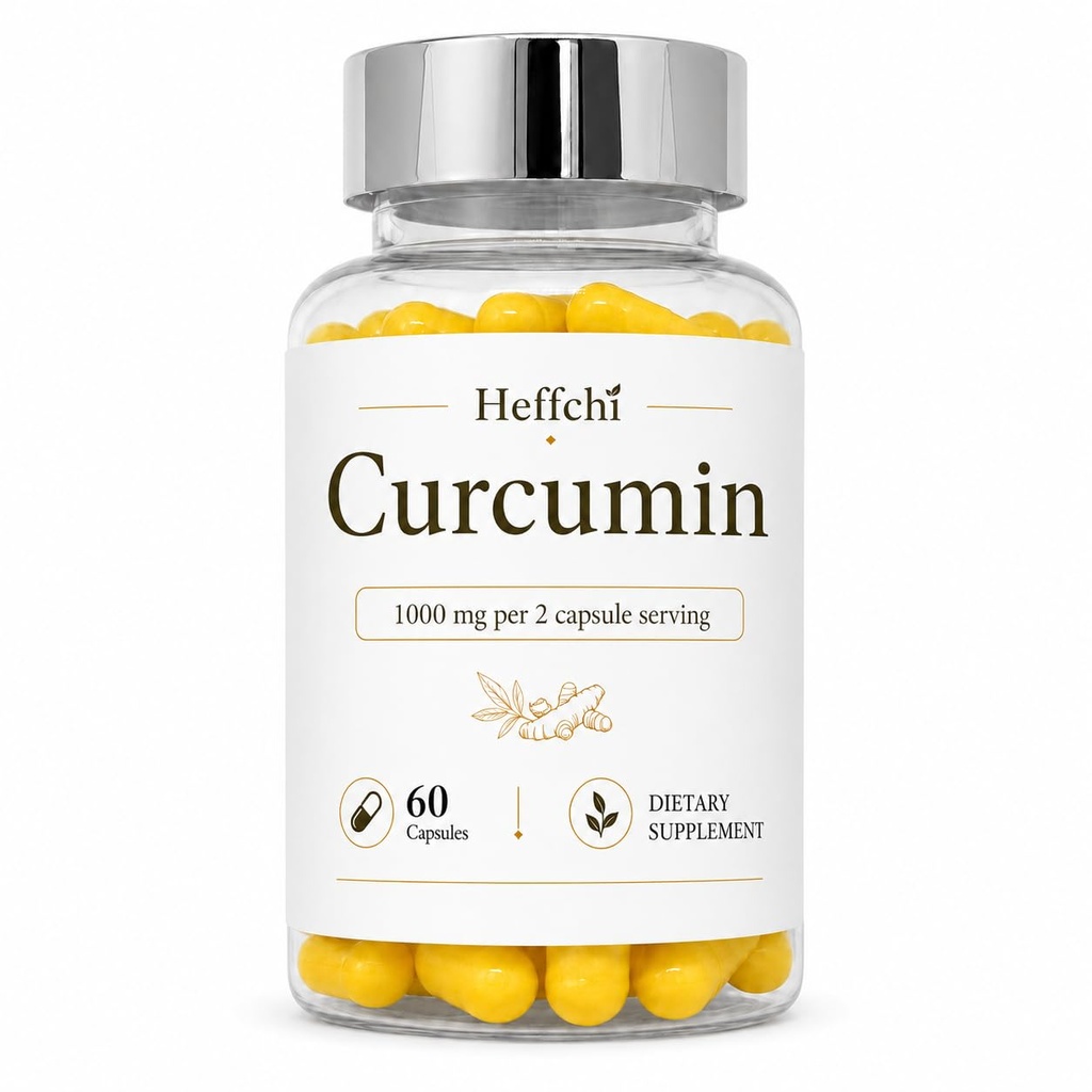 Turmeric and Ginger Capsules with Black Pepper, 60 Count | Turmeric extract standardized to 95% curcuminoids with organic ginger root powder and black pepper root extract; 30 servings.