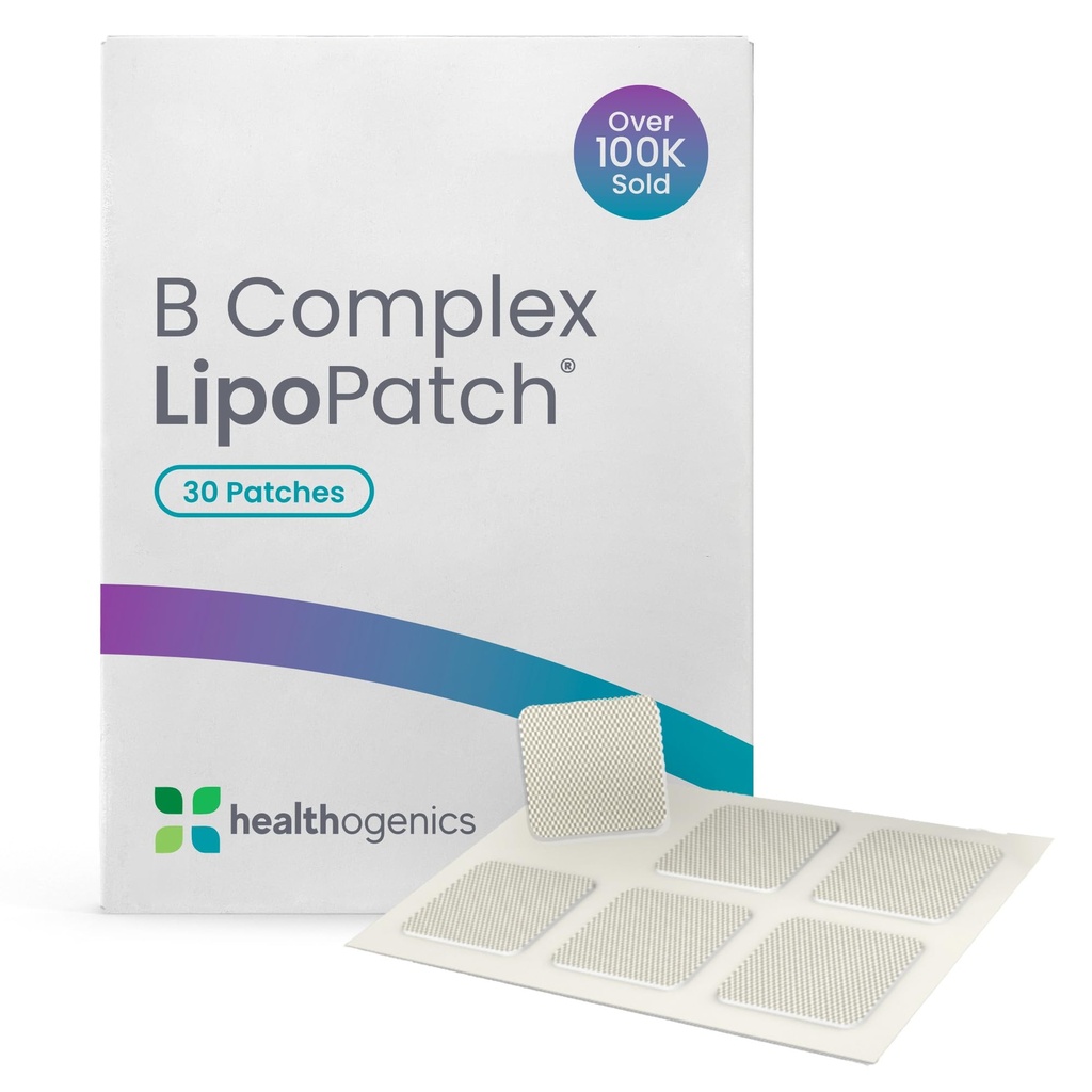 LipoPatch Super MIC B12 – Daily Lipotropic & B-Vitamin Wellness with Methionine, Inositol & Choline – Easy Peel-on Patch + Online Lifestyle Guidance