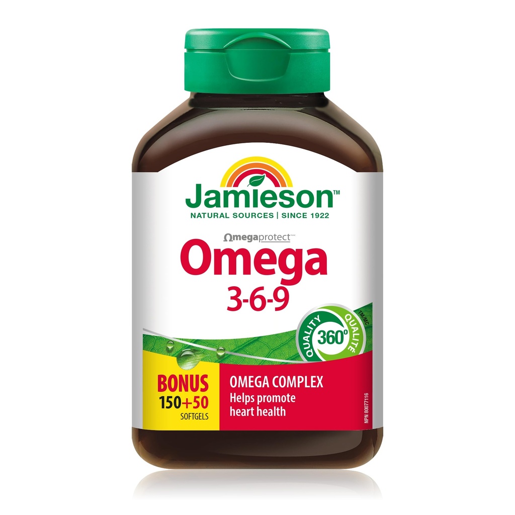 Jamieson Nature's Finest Omega 3-6-9, 200 capsules