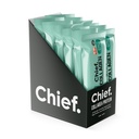 Chief Collagen Protein Bars, 100% Natural Ingredients, Keto & Paleo Friendly Snack, Gluten Free & Low Sugar (Peanut Butter, 12 Bars)