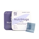 NutriHugs Sleep Aid Oral Thin Film Strips – Valerian Root, Chamomile, Lavender, Melatonin, Hibiscus & Natural Ingredients | Vegan, Sugar-Free, Non-GMO | Doctor-Formulated | 30 Strips