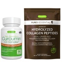 100% Grass-Fed Bovine Collagen Powder + High Absorption Curcumin C3 Complex Sport & Recovery Bundle, 300% Greater Absorption Curcuminoids with Rapid Uptake, By Igennus