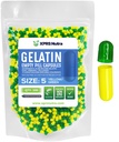 XPRS Nutra Size 5 Empty Capsules - 500 Count Very Small Empty Gelatin Capsules - Pills DIY Capsule Filling - Fillable Pill Gel Caps for Do-It-Yourself Vitamin Supplements (Green/Yellow)
