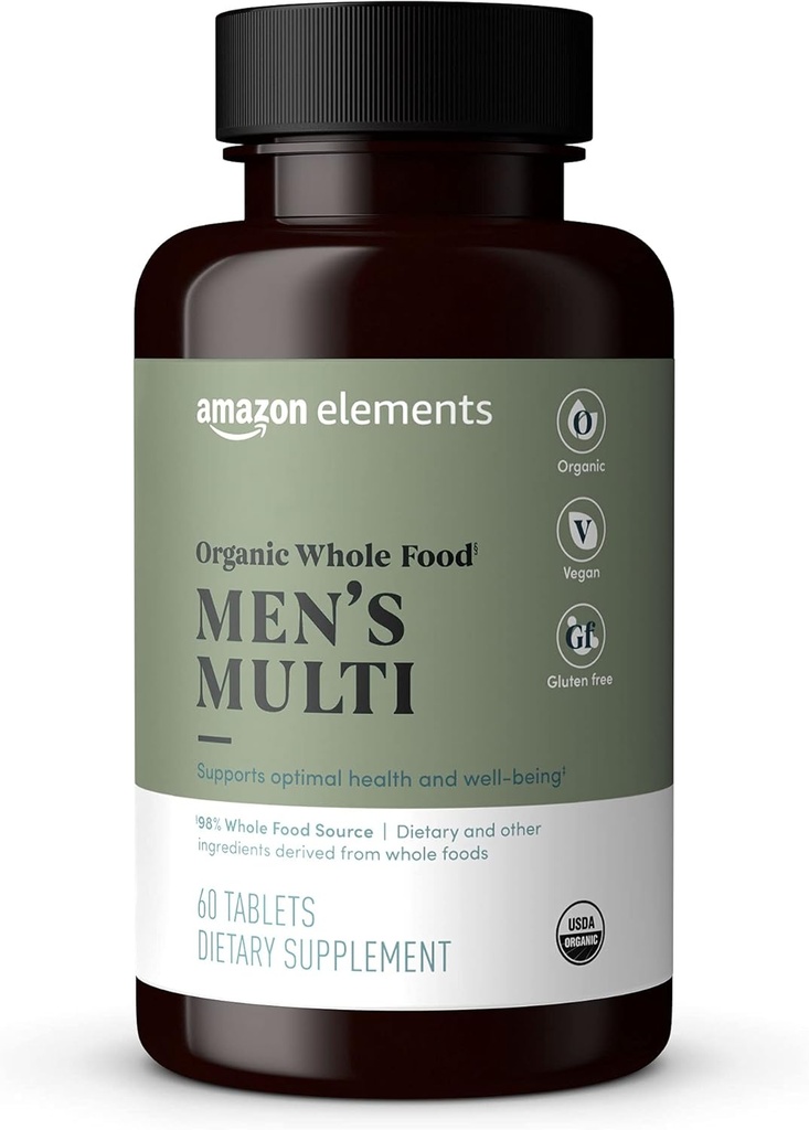 Elementen Organic Whole Food Men's Multi, 60 tabletten