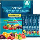 Elektrolyten Poeder Pakjes, 30 Sticks Hydration Packets Suikervrij, Electrolyte Drink Mix Travel Electrolyte Packets voor snelle hydratatie, 6 Smaken