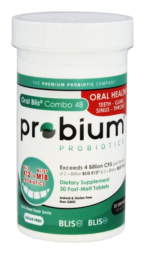 Oral Blis Combo 4B - 30 Fast-Melt Tablets by Probium Probiotic