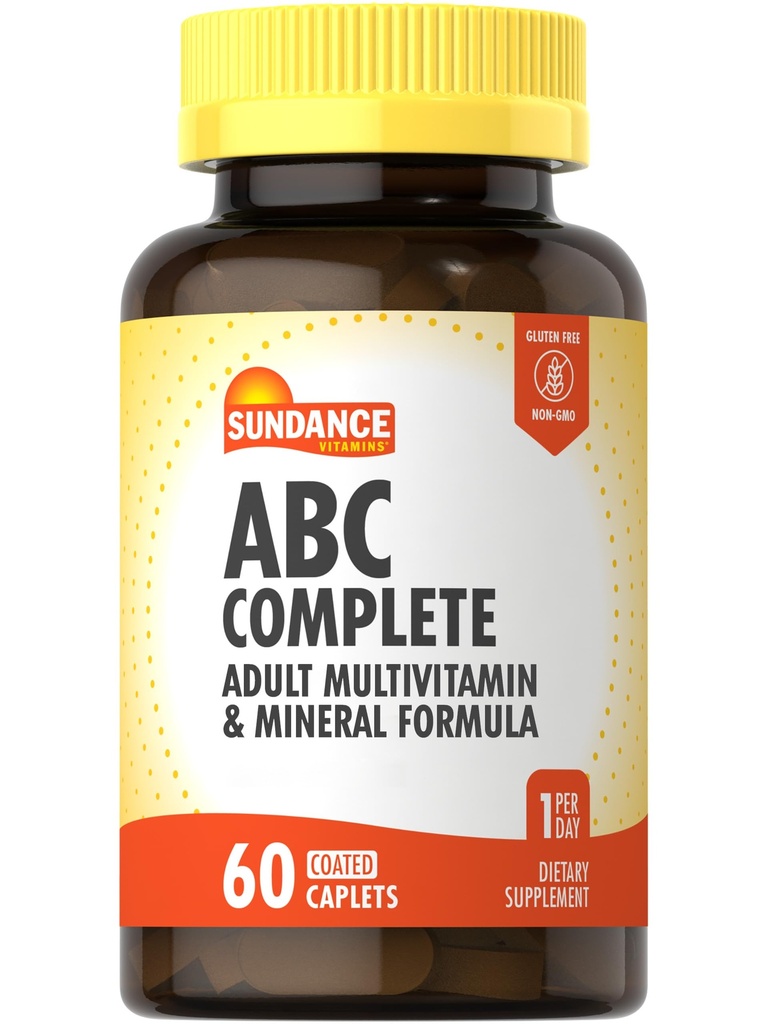 Sundance Multivitamine voor vrouwen en mannen met Ijzeren Formula ABC Compleet Non-GMO en Glutenvrije Supplement