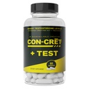 CON-CRET®+ Test, CON-CRET® Gepatenteerde Creatine HCl Nu met Testofen®, Boost Testosteron niveaus, 60 capsules