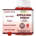 SHIFAA NUTRITION Halal Apple Cider Vinegar Gummies. Cleanse & Detox ACV Gummies for Immune Support & Digestion. Vegan, Non-GMO, Keto Friendly, Gelatin Free Apple Cider. 60 Count, 60 Servings