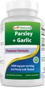 Beste natuurlijke Peterselie en Knoflook 1000 mg per portie 250 vegetarische capsules. Glutenvrij en niet-GMO.