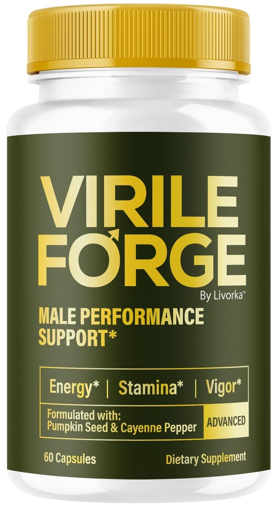 VirileForge Pills - Official VirileForge Support Supplement Pills for Men, All Natural Original Capsules Premium Formula for Daily Wellness Maximum Strength Reviews, 60 Capsules for 1 Month