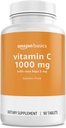 Basis - Vitamine C, 1000 mg met Rose Hips 5mg, 90 tabletten (1 per portie), Glutenvrij