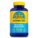 Natures Life Renewing Magnesium 500 mg - Plus Vitamine B-6 - Spieren en zenuwen Ondersteuning - Lab Geverifieerd (180 porties, 180 VegCaps)