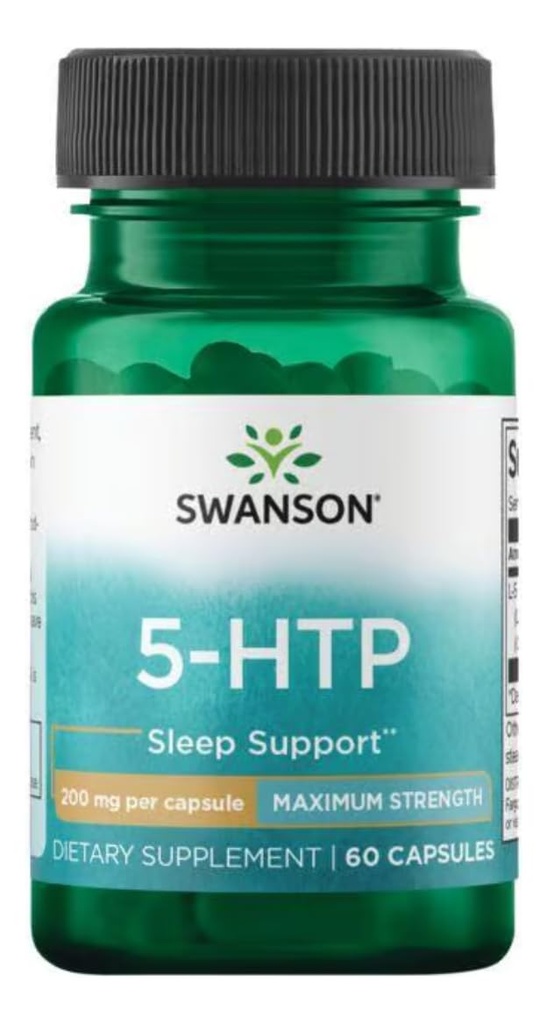 Swanson Ultra Aminozuur Maximale sterkte 5-Htp 200 Milligrammen 60 Veg Capsules