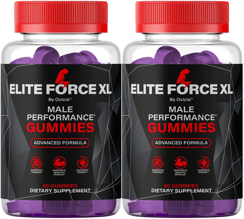 (2 Pack) Elite Force XL Gummies - Official EliteForceXL Gummys with All Natural Ingredients, Advanced Daily Maximum Strength Formula for Wellness & Overall Health Support, 120 Gummies for 2 Months