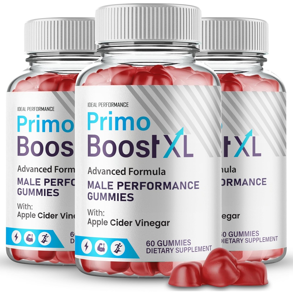 Primo Boost XL Gummies, Official PrimoBoost XL Supplement Gummy for Men, Maximum Strength Performance, All Natural Support for Overall Health & Wellness, Advanced PrimoBoostXL Reviews (3 Pack)