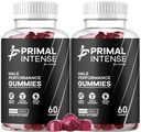 (2 Pack) Primal Intense Gummies - Official PrimalIntense Support Formula All Natural Premium Gummys, Primal Intense Gummys Daily Energy Formula for Overall Health & Wellness, 120 Gummies for 2 Months