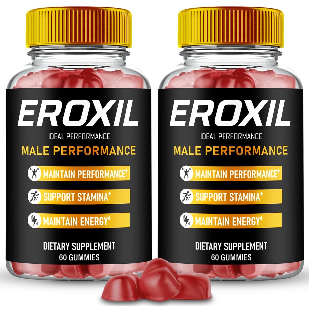 Eroxil Gummies, Official Eroxil Supplement Gummies for Men - Maximum Strength Performance, All Natural Support Overall Health & Wellness, Premium Ero Xil Advanced Support Gummy Reviews (2 Pack)