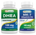 Best Naturals DHEA 100mg & vitamine K2 (MK7) met D3