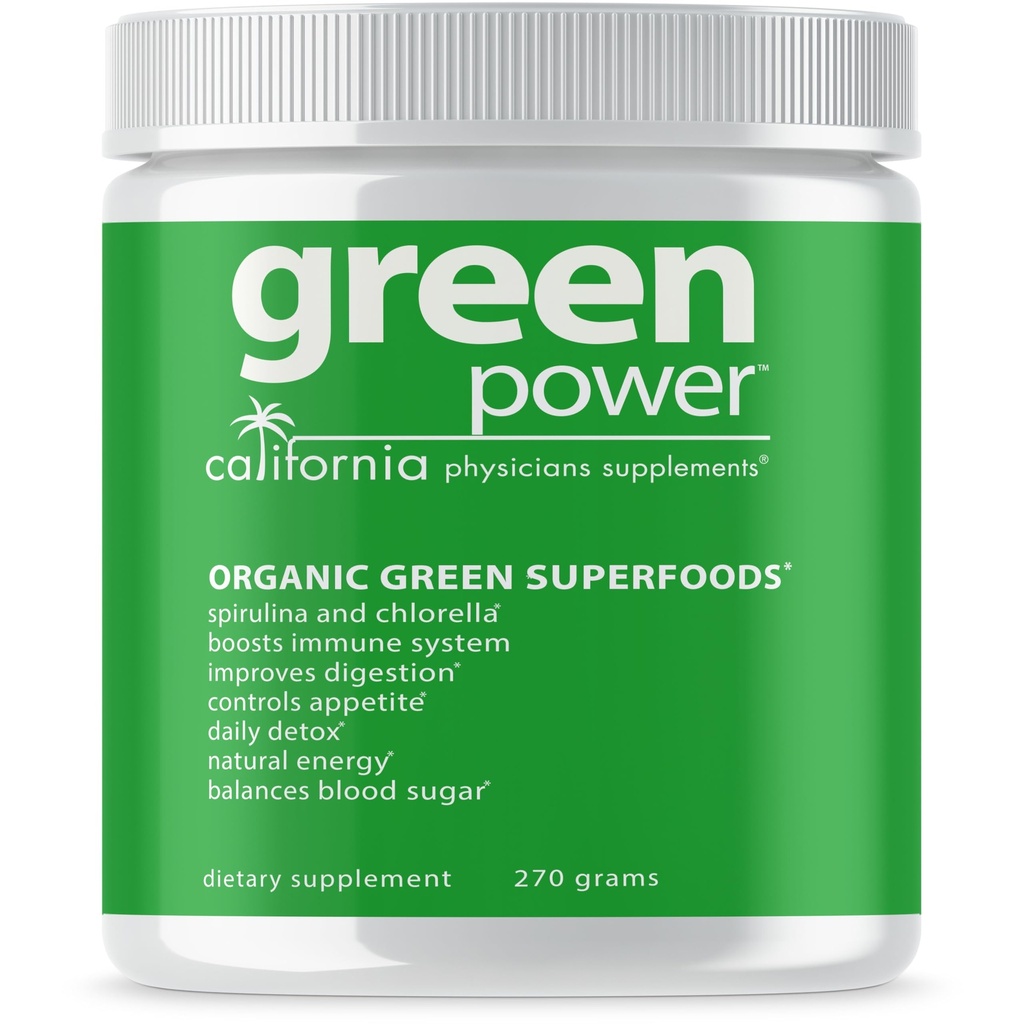 Green Power™ Organic Superfood Greens Powder – Spirulina & Chlorella with Probiotics, Energy & Immune Support, Digestive Health – No Preservatives, 16 Whole-Food Nutrients