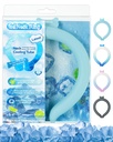 Neck Cooling Tube Wraps Ice Ring Neck Cooler Personal Ice Pack Wrap for Hot Weather Gel Reusable Wearable Gel Cooling for Summer Heat Hot Flashes Freezer Below 64.4℉