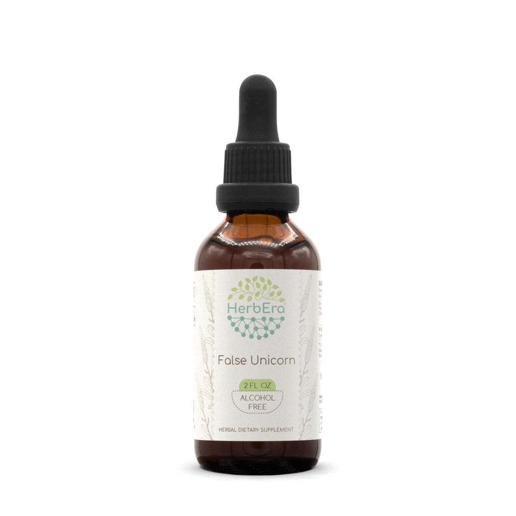 False Unicorn Alcohol-Free Liquid Extract Tincture – Women's & Reproductive Wellness, Chamaelirium Luteum Dried Root, Fertility Drops, Vegan, Herbal Supplement (2 fl oz)