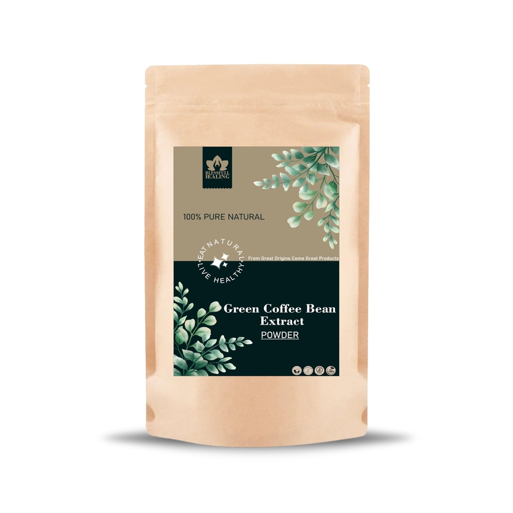 Blessfull Healing Green Coffee Bean Extract Powder 100% Pure Natural 200 Gram / 7.05 oz