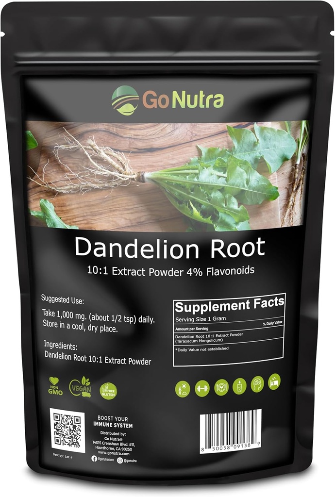 Go Nutra Dandelion Root Powder for Thee, Coffee & Dranken 