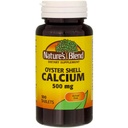 Nature's Blend Oyster Shell Calcium 500 mg tabletten - 100 kt, Verpakking van 2
