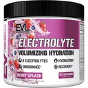 EVL Ultimate Electrolytes Powder Hydration Drink Mix - Berry Splash | Vegan, gluten-free and keto-friendly electrolyte formula with 8 key electrolytes and antioxidants to support hydration