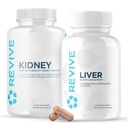 Revive MD Kidney Support & Liver Detox Supplement Bundle for Men & Women | Astragalus & Milk Thistle Kidney & Liver Support Formula Promotes Healthy Function, Helps Reduce Inflammation - Gluten-Free