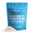 Paleovalley 100% Grass Fed Bone Broth Protein Powder, Unflavored | Collagen Rich, Digestive and Gut Health Support, Joint Support Hair, Skin and Nail Support, 15g Protein