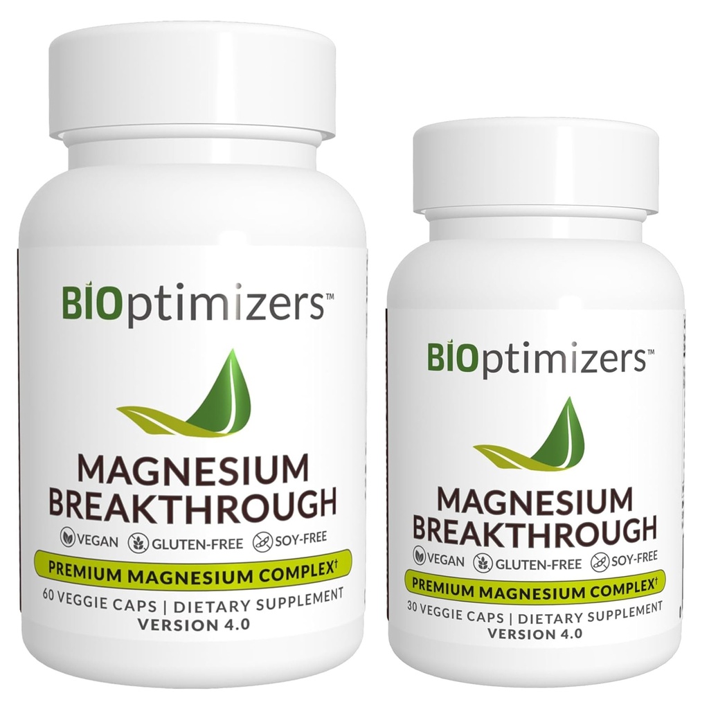 Magnesium Doorbraak Supplement 4.0 - Heeft 7 vormen van magnesium: Glycinate, Malate, Citrate, en nog veel meer - Natuurlijke slaap en hersenen supplement - 90 capsules