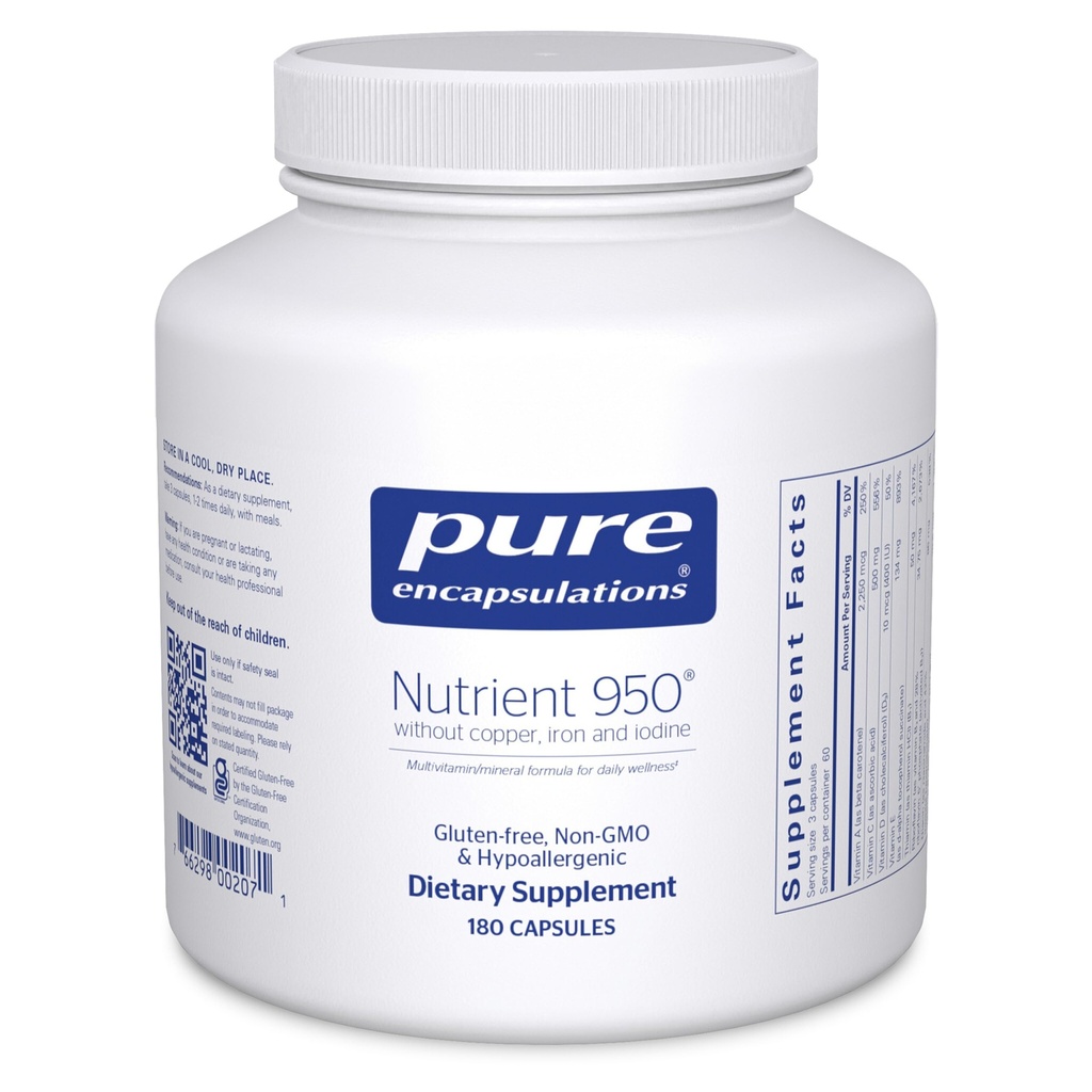 Pure Encapsulations Nutriënt 950 Without Copper, Iron, & Iodine 