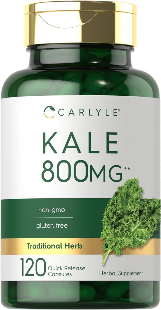 Carlyle Kale Extract 800mg 120 Capsules Non-GMO en Glutenvrij