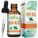 Waarom niet natuurlijke organische vitamine D3 K2 (MK-7) vloeibare druppels, 5000 IE sublingual D3 met kokos MCT olie, voor sterke botten en tanden, hart en immuun ondersteuning