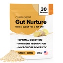 Complement Gut Nurture Prebiotic + Postbiotic Superfood Powder for Leaky Gut Repair, Probiotics for Digestive Health - Gemberwortel - 30 porties