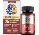 Brain Supplements for Memory and Focus - Nootropic Brain Supplement with Alpha GPC, Lion's Mane, Bacopa & L-Theanine for Cognitive Function, Mental Clarity, Brain Health Supplements for Adults