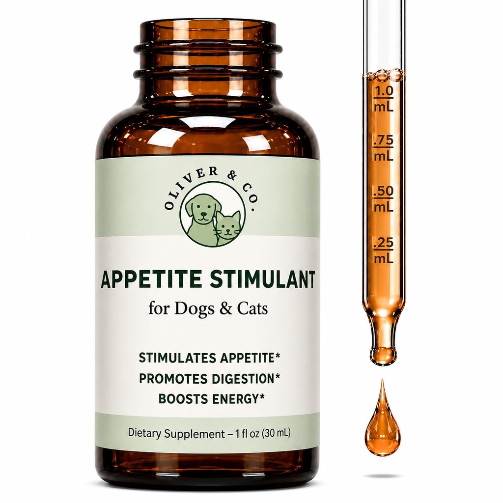 Dog & Cat Appetite Stimulant - Appetite Stimulant for Cats & Dogs - May Help to Boost Your Pet's Hunger, Energy, Mood, & Much More - B12 for Cats - B12 for Dogs - 1 fl oz - Roast Chicken Flavor