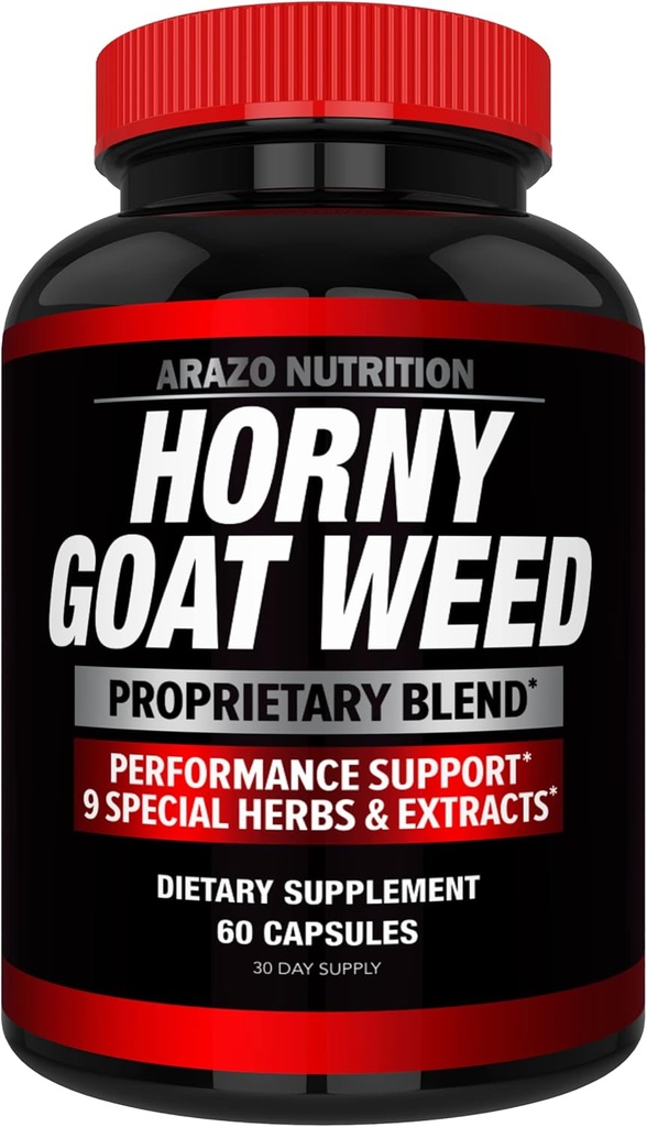Arazo Nutrition Premium Geile Geit Weed Extract met Maca Root, Ginseng, Muira Puama en L-Arginine - voor mannen en vrouwen 100% Pure Kruiden Voedingssupplement