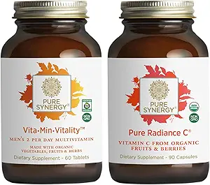 PURE SYNERGY Heren Multivitamine, Stress, en Energie Essentials Bundel 